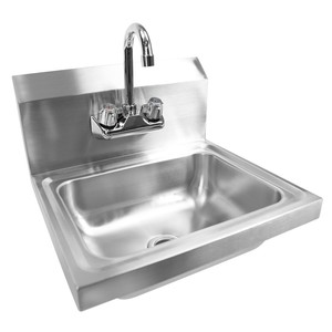 ... Stainless Steel Hand Wash Washing Wall Mount Sink Kitchen NSF